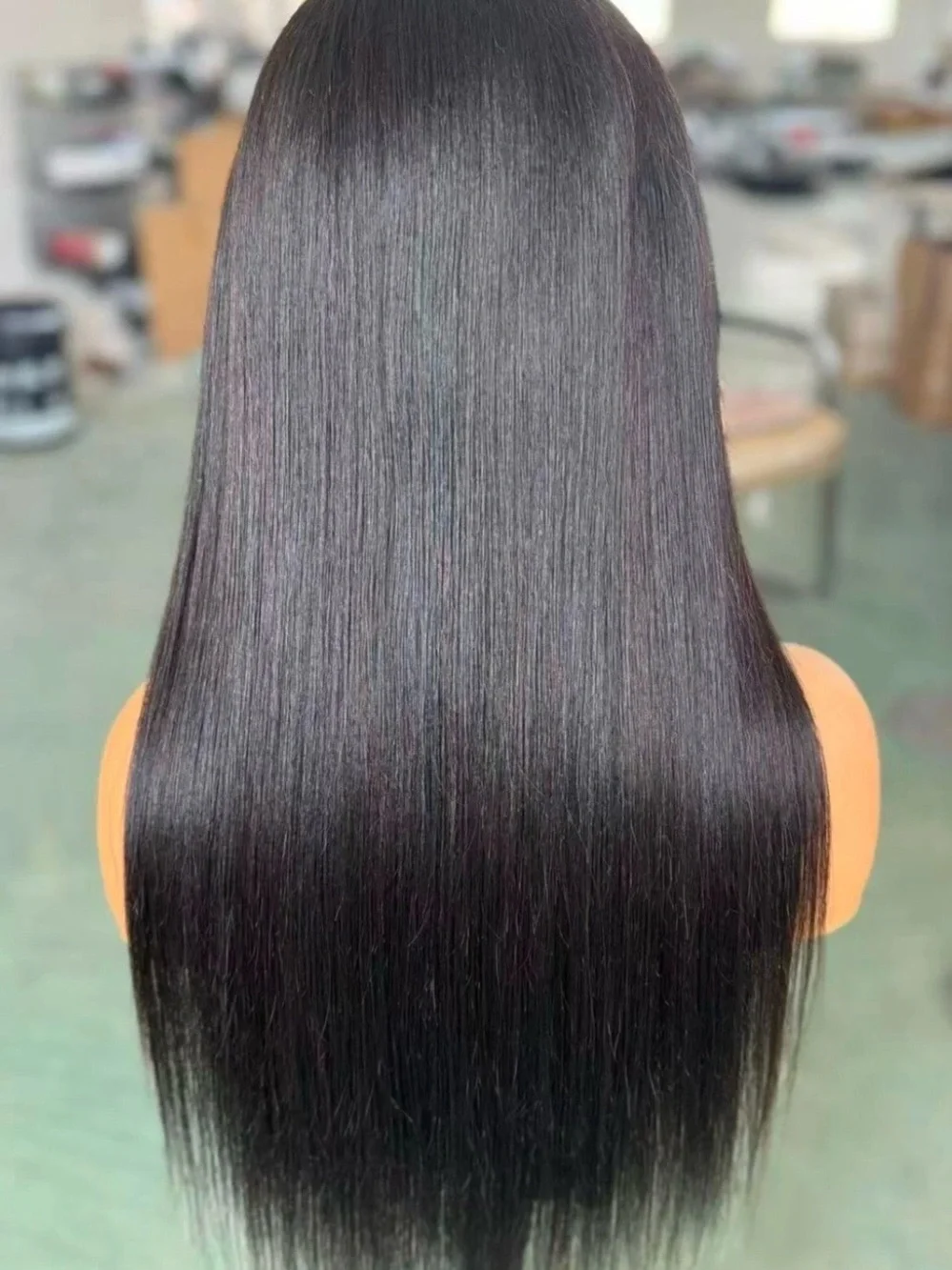 Black Straight Lace Front Wig - Sleek Natural-Look Hair